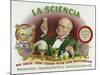 La Sciencia Brand Cigar Box Label-Lantern Press-Mounted Art Print