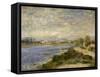 La Seine à Argenteuil-Pierre-Auguste Renoir-Framed Stretched Canvas