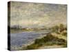 La Seine à Argenteuil-Pierre-Auguste Renoir-Stretched Canvas
