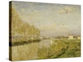 La Seine à Argenteuil-Claude Monet-Stretched Canvas