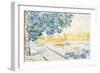 La Seine à Asnières, 1900 (w/c & pencil on paper)-Paul Signac-Framed Giclee Print