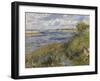 La Seine à Champrosay (Essonne) dit aussi bords de Seine à Champrosay-Pierre-Auguste Renoir-Framed Giclee Print