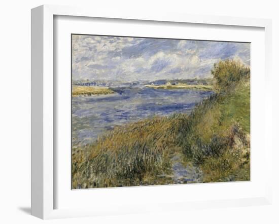 La Seine à Champrosay (Essonne) dit aussi bords de Seine à Champrosay-Pierre-Auguste Renoir-Framed Giclee Print