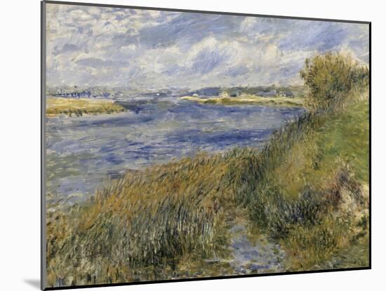 La Seine à Champrosay (Essonne) dit aussi bords de Seine à Champrosay-Pierre-Auguste Renoir-Mounted Giclee Print