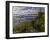 La Seine à Champrosay-Pierre-Auguste Renoir-Framed Giclee Print