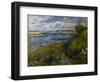 La Seine à Champrosay-Pierre-Auguste Renoir-Framed Giclee Print