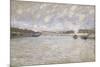 La Seine a Paris et le Pont de Grenelle, 1870-Alfred Sisley-Mounted Giclee Print