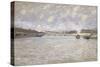 La Seine a Paris et le Pont de Grenelle, 1870-Alfred Sisley-Stretched Canvas
