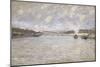 La Seine a Paris et le Pont de Grenelle, 1870-Alfred Sisley-Mounted Giclee Print