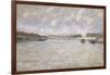 La Seine a Paris et le Pont de Grenelle, 1870-Alfred Sisley-Framed Giclee Print