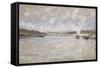 La Seine a Paris et le Pont de Grenelle, 1870-Alfred Sisley-Framed Stretched Canvas