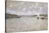 La Seine a Paris et le Pont de Grenelle, 1870-Alfred Sisley-Stretched Canvas