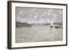 La Seine a Paris et le Pont de Grenelle, 1870-Alfred Sisley-Framed Giclee Print