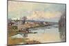 La Seine a Port Marly-Albert-Charles Lebourg-Mounted Giclee Print