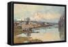 La Seine a Port Marly-Albert-Charles Lebourg-Framed Stretched Canvas