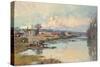 La Seine a Port Marly-Albert-Charles Lebourg-Stretched Canvas