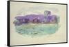 La Seine a Port-Villez-Claude Monet-Framed Stretched Canvas