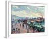 La Seine a Rouen-The Seine-river at Rouen.-Jean-Baptiste-Armand Guillaumin-Framed Giclee Print