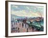 La Seine a Rouen-The Seine-river at Rouen.-Jean-Baptiste-Armand Guillaumin-Framed Giclee Print