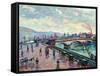 La Seine a Rouen-The Seine-river at Rouen.-Jean-Baptiste-Armand Guillaumin-Framed Stretched Canvas