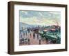 La Seine a Rouen-The Seine-river at Rouen.-Jean-Baptiste-Armand Guillaumin-Framed Giclee Print