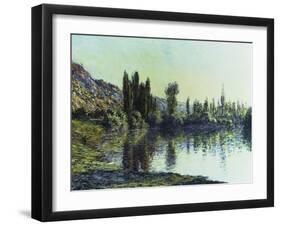 La Seine a Vetheuil, 1881-Claude Monet-Framed Giclee Print