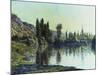 La Seine a Vetheuil, 1881-Claude Monet-Mounted Giclee Print