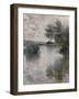 La Seine à Vétheuil-Claude Monet-Framed Giclee Print