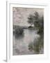 La Seine à Vétheuil-Claude Monet-Framed Giclee Print