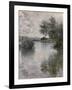 La Seine à Vétheuil-Claude Monet-Framed Giclee Print