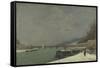 La Seine au pont d'Iéna. Temps de neige-Paul Gauguin-Framed Stretched Canvas