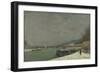 La Seine au pont d'Iéna. Temps de neige-Paul Gauguin-Framed Giclee Print