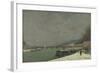 La Seine au pont d'Iéna. Temps de neige-Paul Gauguin-Framed Giclee Print