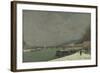 La Seine au pont d'Iéna. Temps de neige-Paul Gauguin-Framed Giclee Print