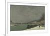 La Seine au pont d'Iéna. Temps de neige-Paul Gauguin-Framed Giclee Print