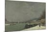 La Seine au pont d'Iéna. Temps de neige-Paul Gauguin-Mounted Giclee Print