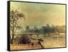 La Seine Et Le Louvre, Paris, 1903-Camille Pissarro-Framed Stretched Canvas