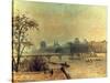 La Seine Et Le Louvre, Paris, 1903-Camille Pissarro-Stretched Canvas