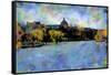 La Seine, Paris, France-Nicolas Hugo-Framed Stretched Canvas