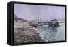 La Seine, Quai St., Painted Circa 1886-Mary Cassatt-Framed Stretched Canvas