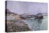 La Seine, Quai St., Painted Circa 1886-Mary Cassatt-Stretched Canvas