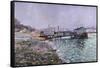 La Seine, Quai St., Painted Circa 1886-Mary Cassatt-Framed Stretched Canvas