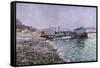 La Seine, Quai St., Painted Circa 1886-Mary Cassatt-Framed Stretched Canvas