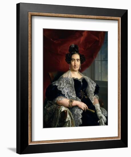 La Señora De Delicado De Imaz, Ca. 1833-Vicente López Portaña-Framed Giclee Print