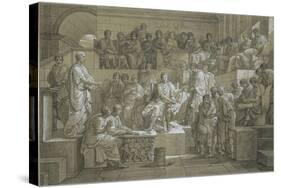 La sentence de Ligarius ou Cicéron plaidant devant César-Charles Meynier-Stretched Canvas