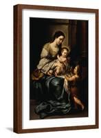 La Serrana Or, Madonna and Child with the Infant St. John-Bartolome Esteban Murillo-Framed Giclee Print