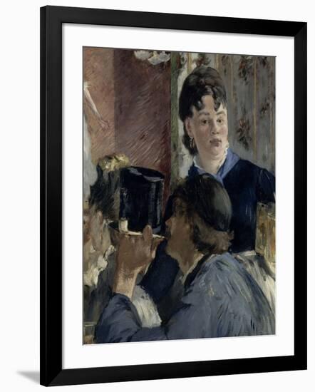 La serveuse de bocks-Edouard Manet-Framed Giclee Print