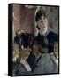 La serveuse de bocks-Edouard Manet-Framed Stretched Canvas