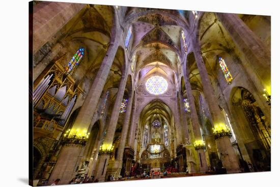 La Seu, the Cathedral of Santa Maria of Palma, Majorca, Balearic Islands, Spain, Europe-Carlo Morucchio-Stretched Canvas