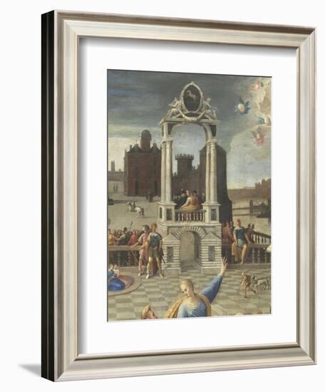 La sibylle de Tibur-Antoine Caron-Framed Giclee Print